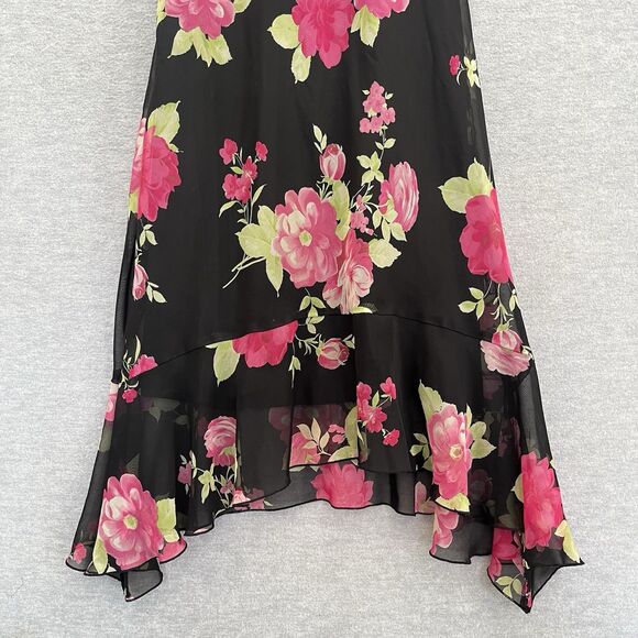 Speechless Babydoll Floral Dress Size 10 Y2K Fairy Goth Dark Romantic Juniors 13 - Picture 8 of 13